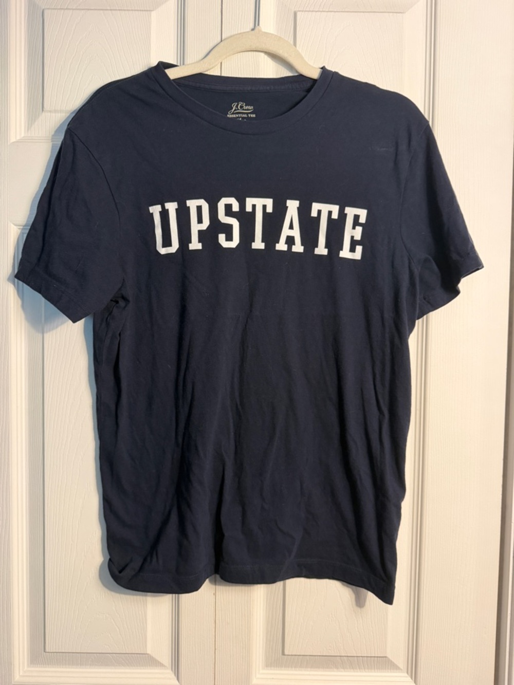J. Crew Upstate t shirt size small. Navy and white